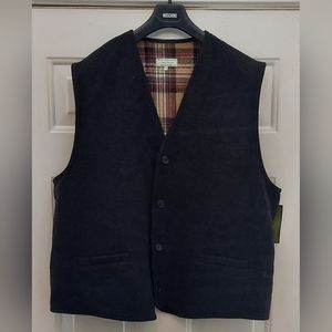 JIMMY HOURIHAN 7792 MEN'S GRAY PURE NEW WOOL VEST SIZE XXL MADE IN SLOVAKIA NWT